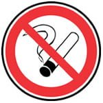 Sinalização Proibição Proibição de Fumar_